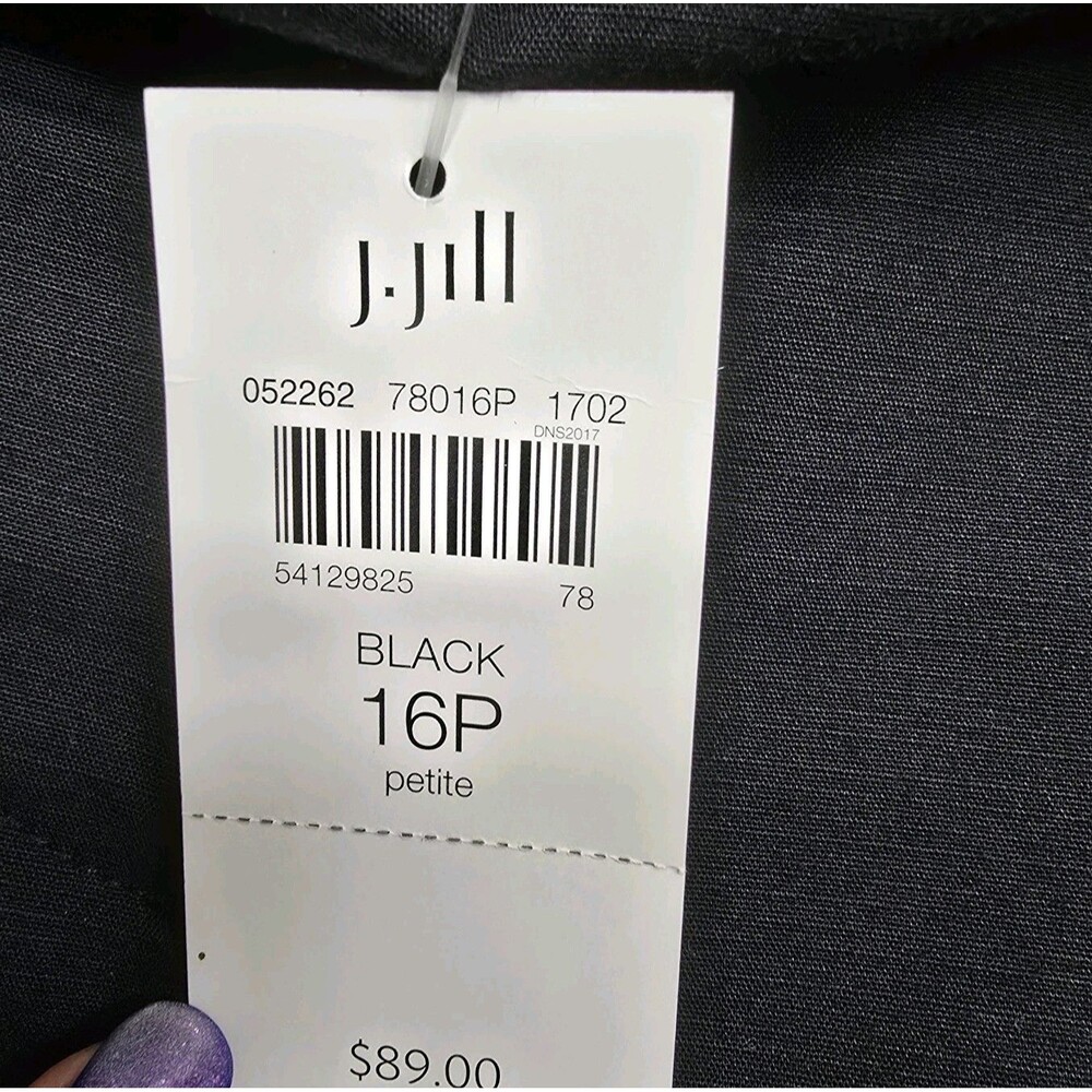 NWT J. JILL Pants Black 16 Petite Dress Casual - Picture 5 of 10